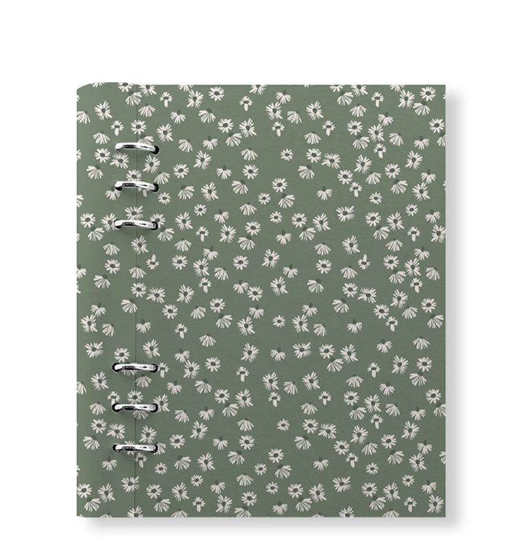 Clipbook Floral A5 Refillable Planner Daisy Sage
