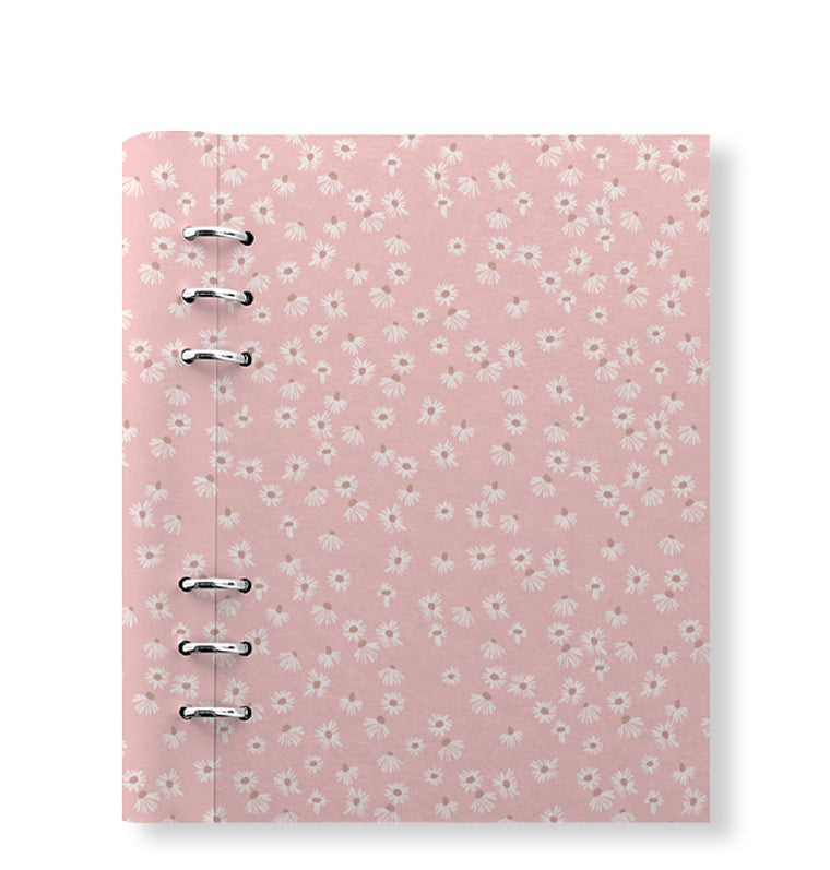 Clipbook Floral A5 Refillable Planner Daisy Pink