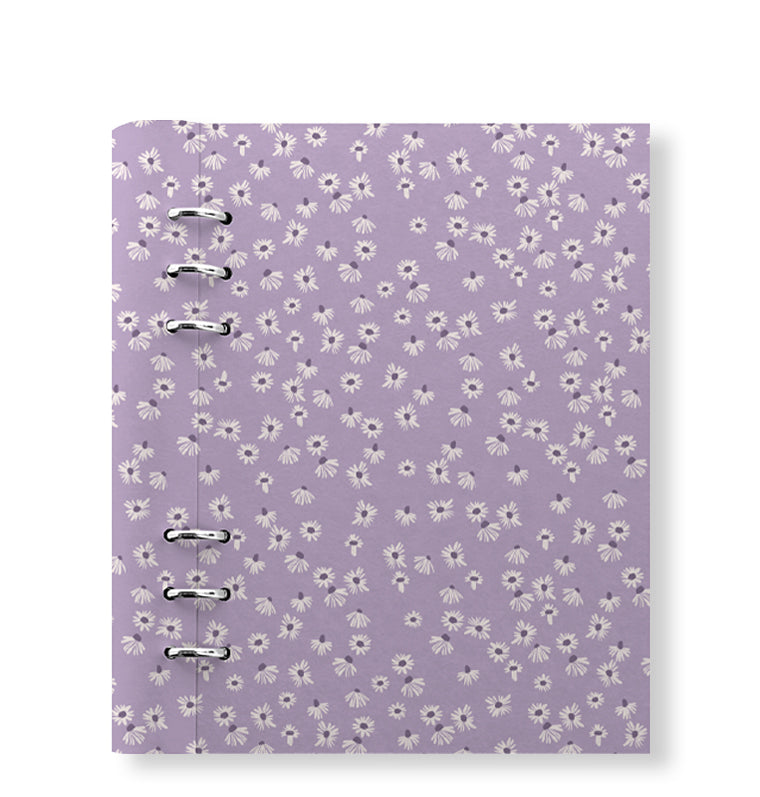 Clipbook Floral A5 Refillable Planner Daisy Lilac