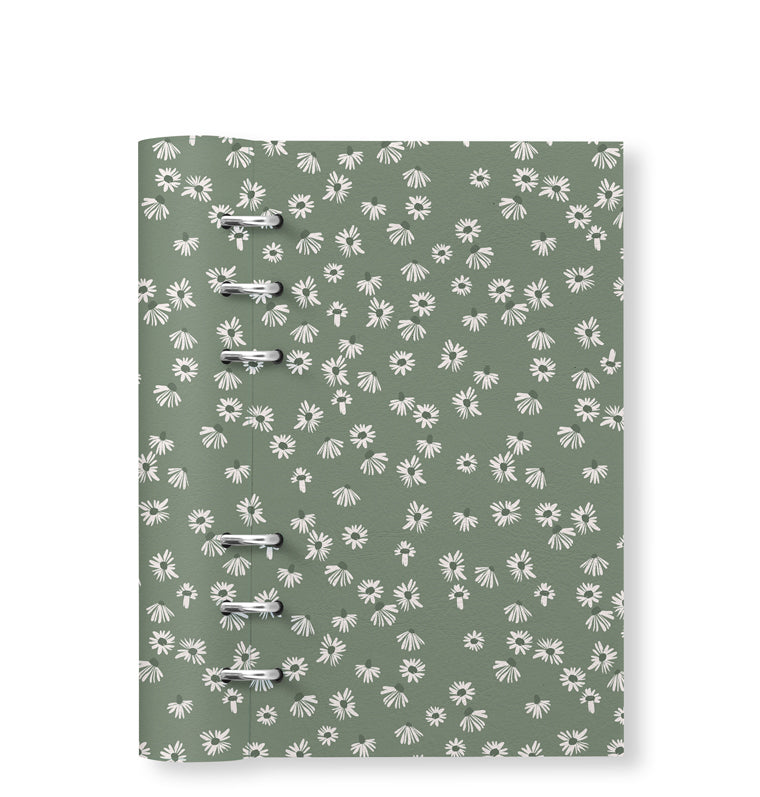 Clipbook Floral Personal Refillable Planner Daisy Sage