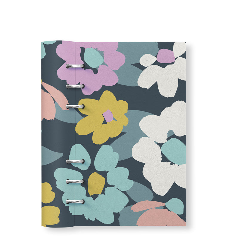 Clipbook Floral Personal Refillable Planner Bloom Blue