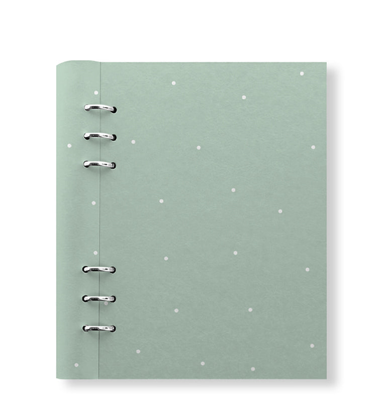 Clipbook Timeless A5 Refillable Planner Polka Dot Sage
