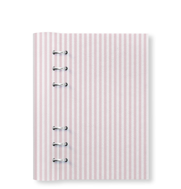 Clipbook Timeless Personal Refillable Planner Stripes Blush