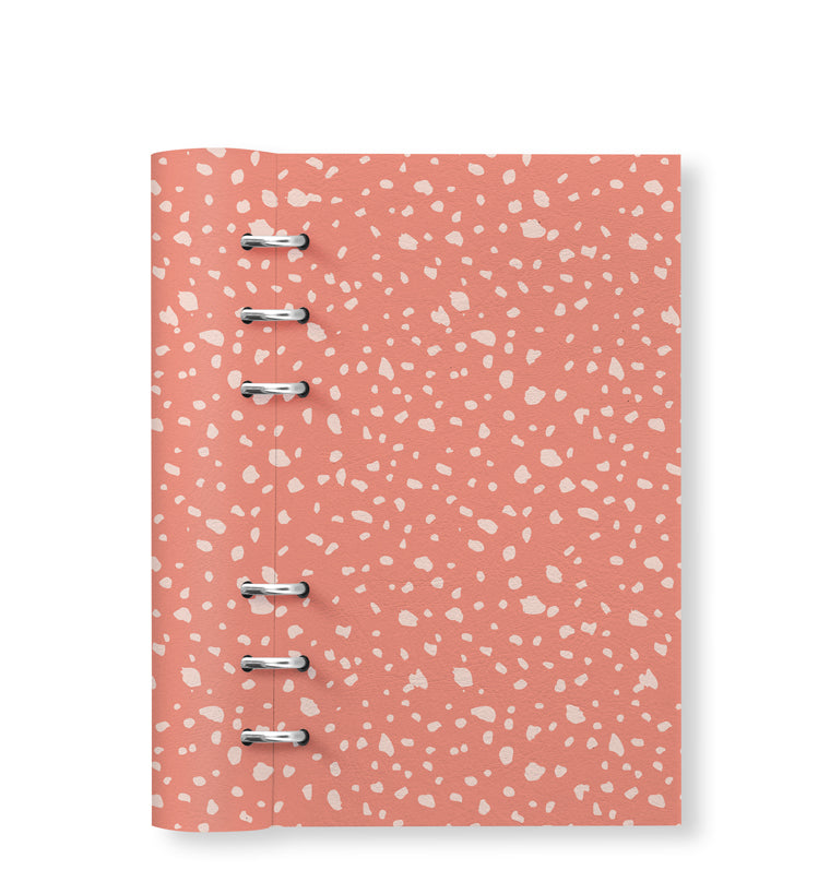Clipbook Timeless Personal Refillable Planner Speckles Coral