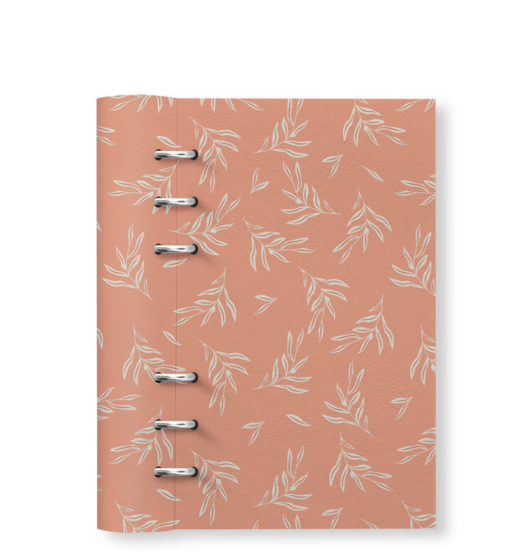 Clipbook Plants Personal Refillable Planner Leaves Blush