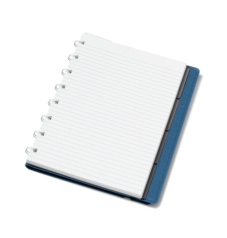Contemporary A5 Refillable Notebook in Blue Steel Iso