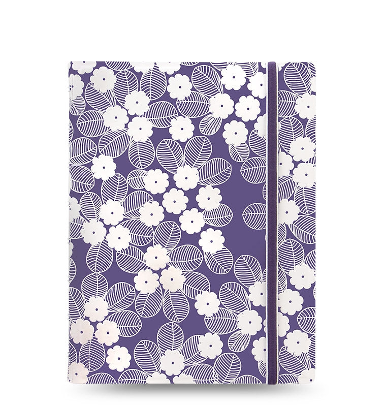 Impressions A5 Refillable Notebook Purple/White