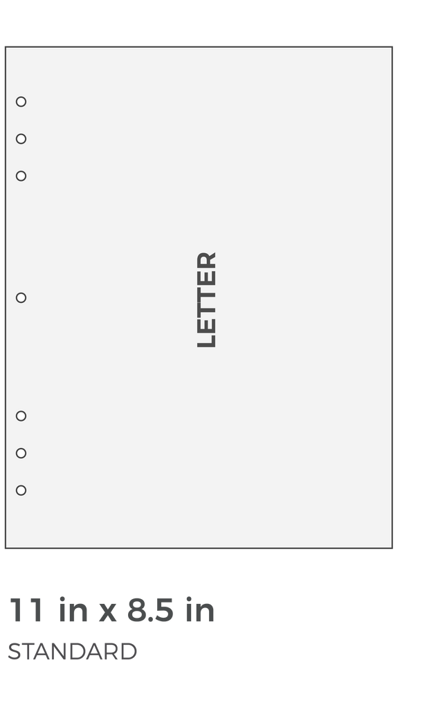 Letter Size Organizer Refills