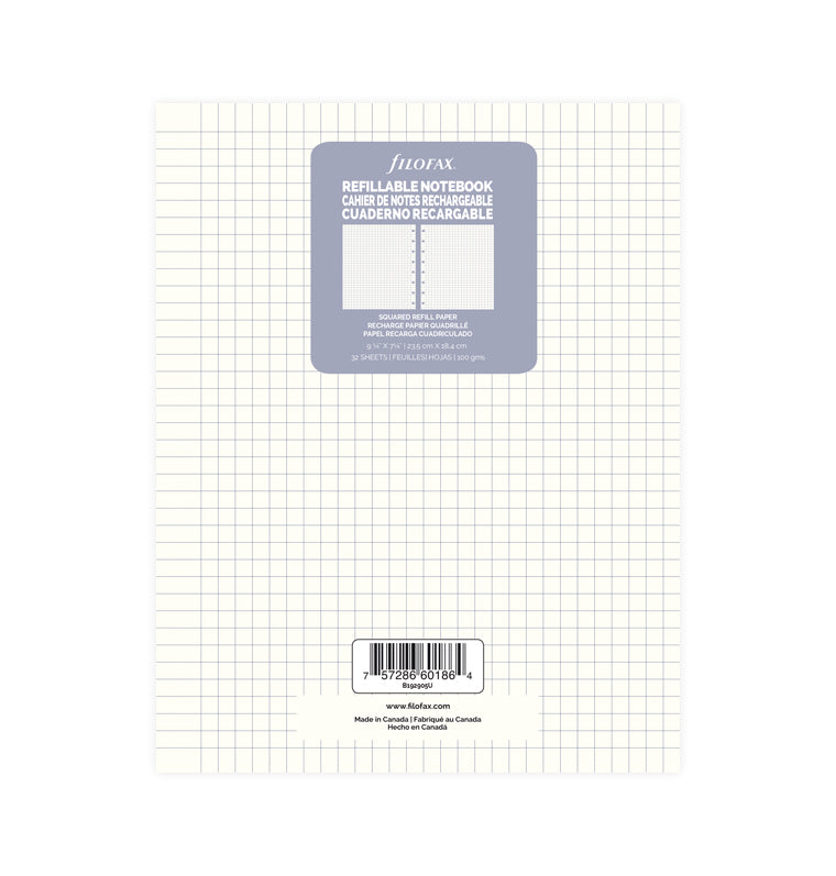 Filofax Notebook Squared Paper Refill - Executive 192905