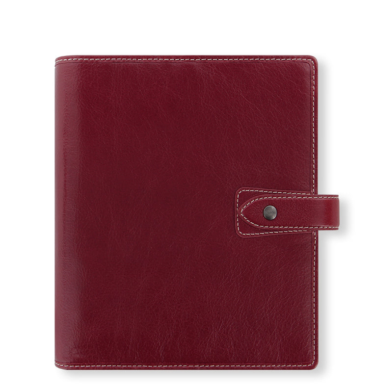 Malden A5 Leather Organizer in Burgundy