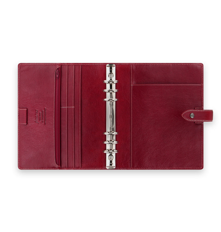 Malden A5 Leather Organizer in Burgundy