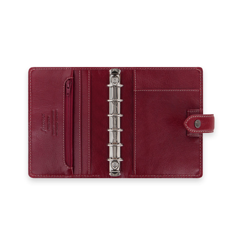 Malden Pocket Leather Organizer in Burgundy