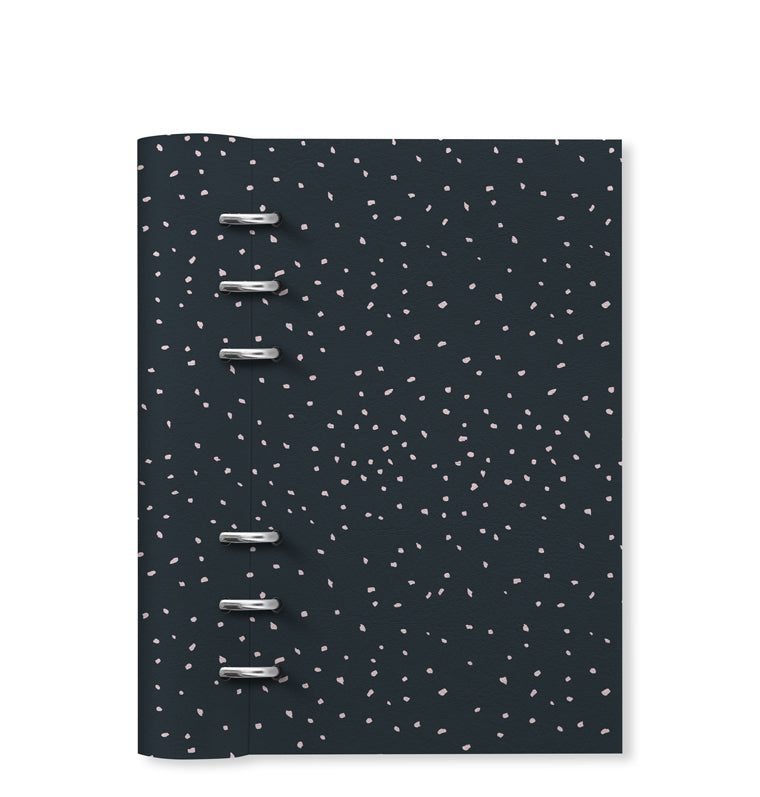 Clipbook Confetti Personal Refillable Planner in Charcoal