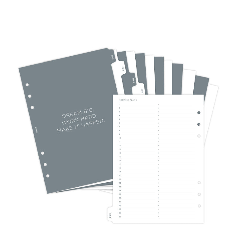 Minimal Monthly A5 Dividers 132972