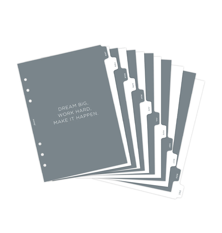 Minimal Monthly A5 Dividers 132972