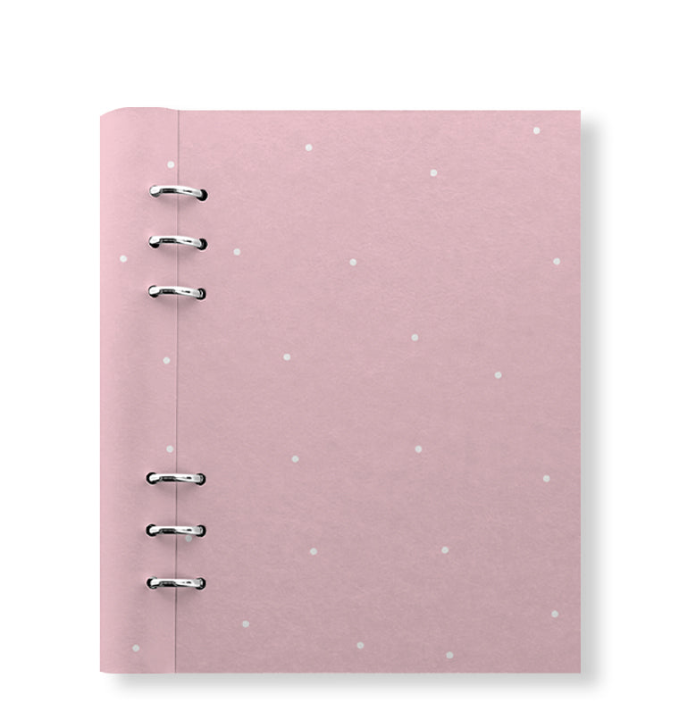 Clipbook Timeless A5 Refillable Planner Polka Dot Pink