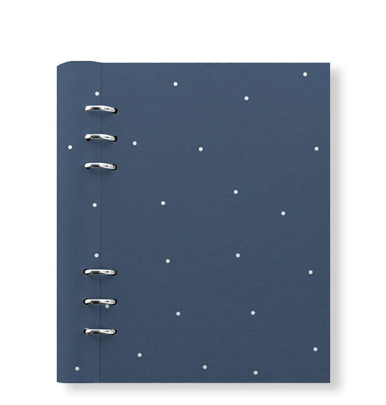 Clipbook Timeless A5 Refillable Planner Polka Dot Indigo