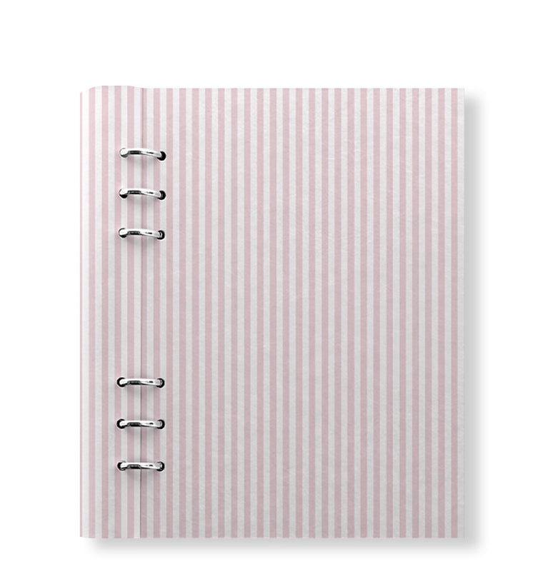 Clipbook Timeless A5 Refillable Planner Stripes Blush