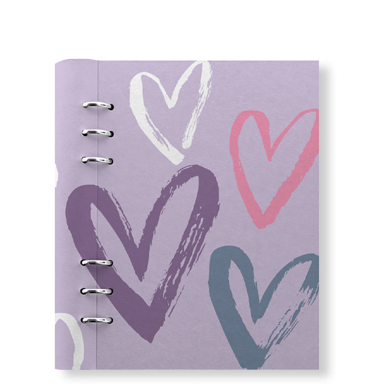 Clipbook Joy A5 Refillable Planner Hearts Orchid