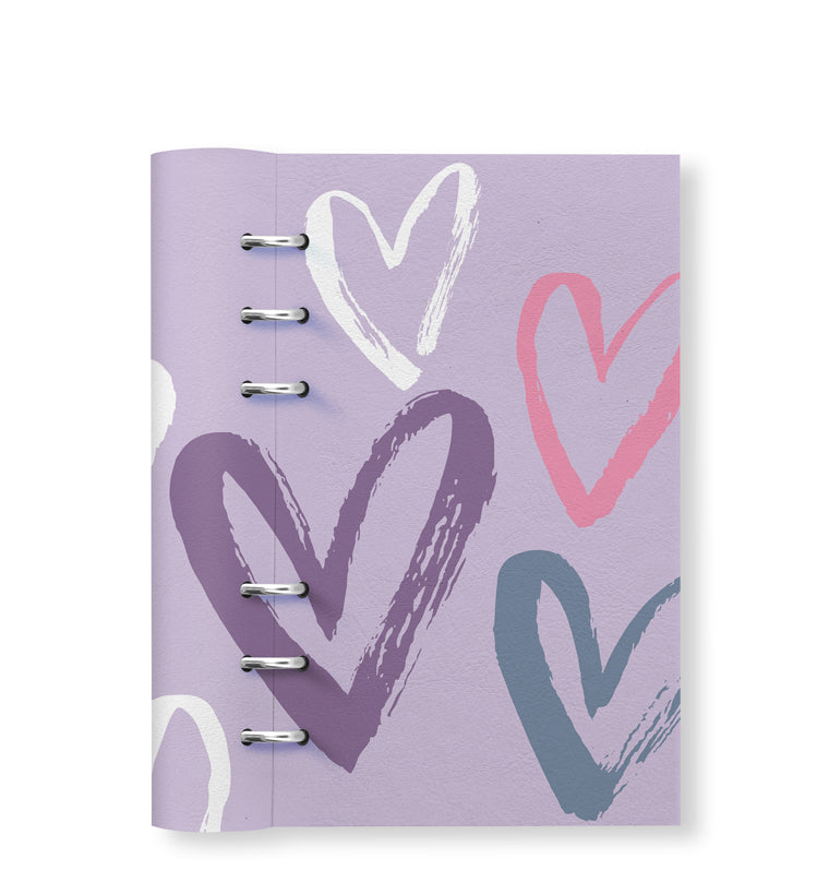 Clipbook Joy Personal Refillable Planner Hearts Orchid