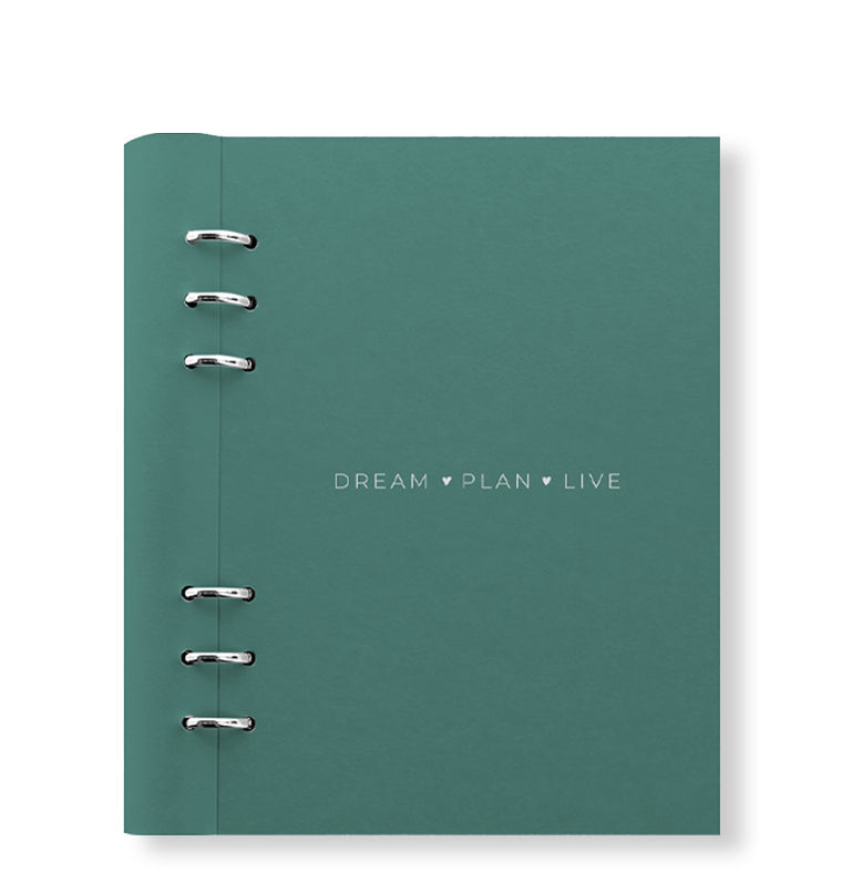 Clipbook Quotes A5 Refillable Planner Dream, plan, live