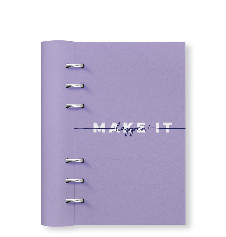 Clipbook Quotes Personal Refillable Planner Make it happen