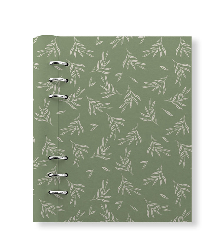 Clipbook Plants A5 Refillable Planner Leaves Forest