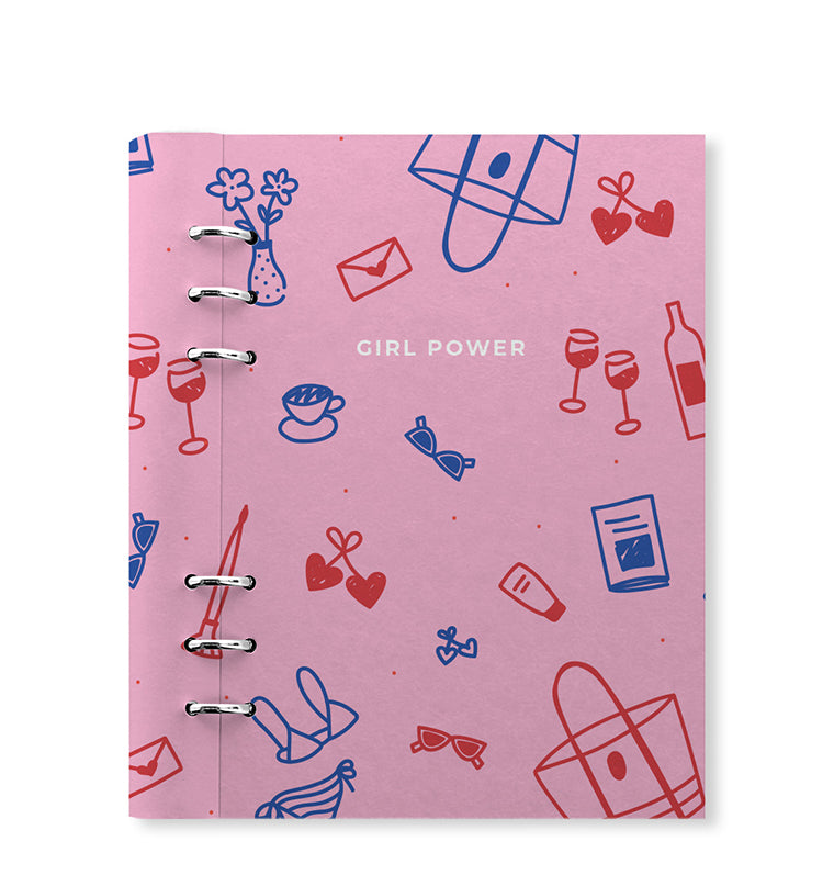 Clipbook Quotes A5 Organizer Powerful Pink