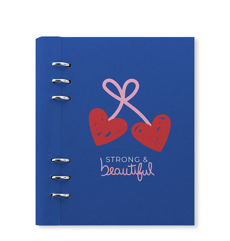 Clipbook Quotes A5 Organizer Powerful Blue