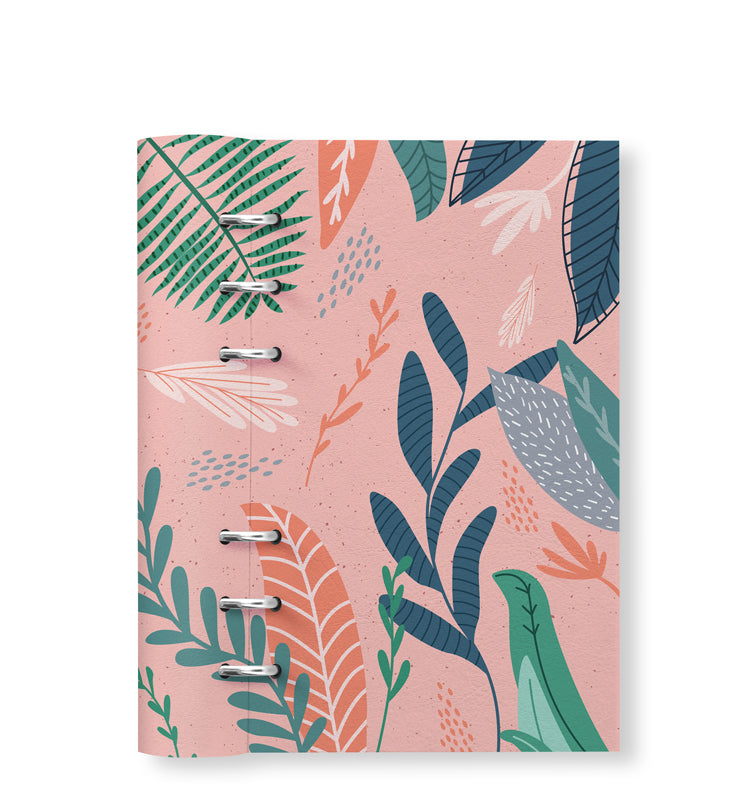 Clipbook Plants Personal Refillable Planner Jungle Pink