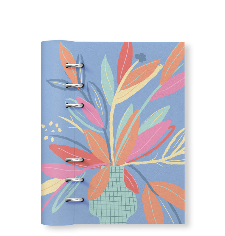 Clipbook Plants Personal Refillable Planner Botanic Blue