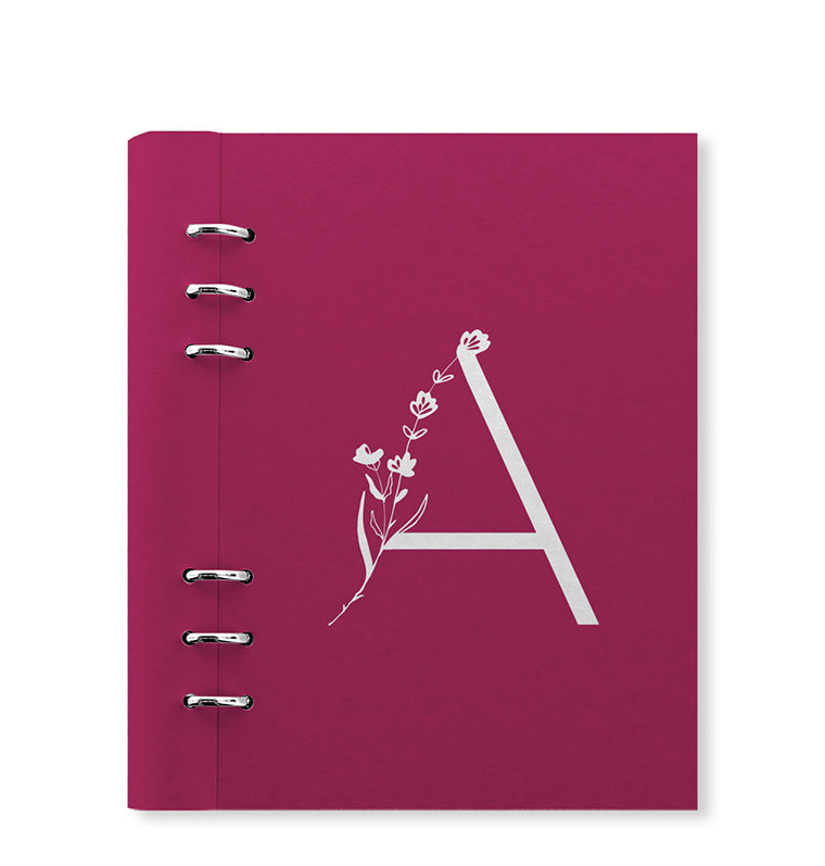 Filofax Clipbook Carnet Rechargeable Orange Format A5 - Cuir Portable Avec Anneaux