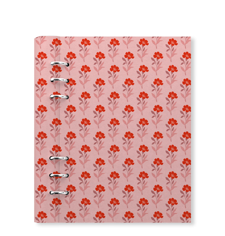 Filofax Clipbook Floral A5 Organizer Poppy 145338