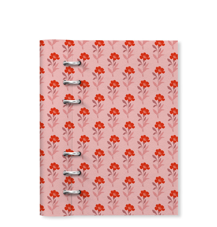 Filofax Clipbook Floral Personal Organizer Poppy 145347