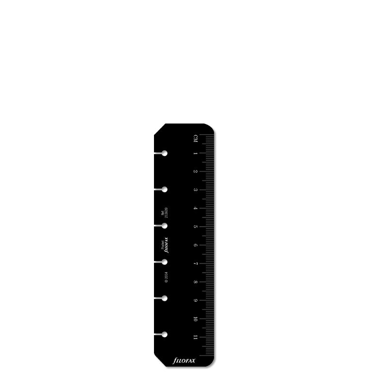 10 Pack 8 Clear/Black Plastic Ruler for A5 6 Hole Planning Binder, Snap-in  Bookmark Ruler Page Marker Divider Measuring Today Ruler Binder Notebook