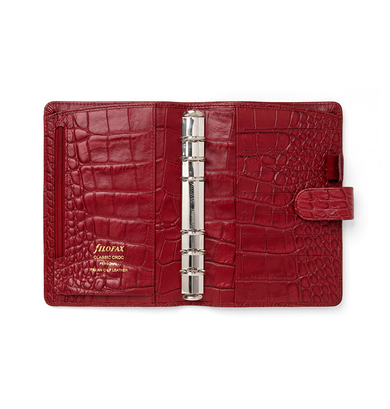 Classic Croc Personal Leather Organizer - Filofax – Filofax US