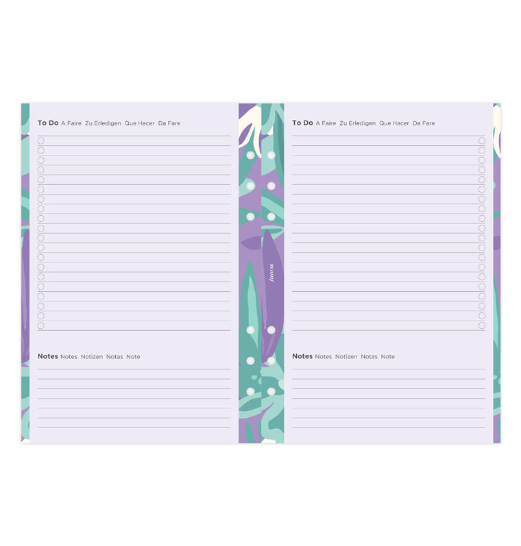 Floral Illustrated Diary Refill Refill Pack A5 2026 Multilanguage Filofax 26-6351