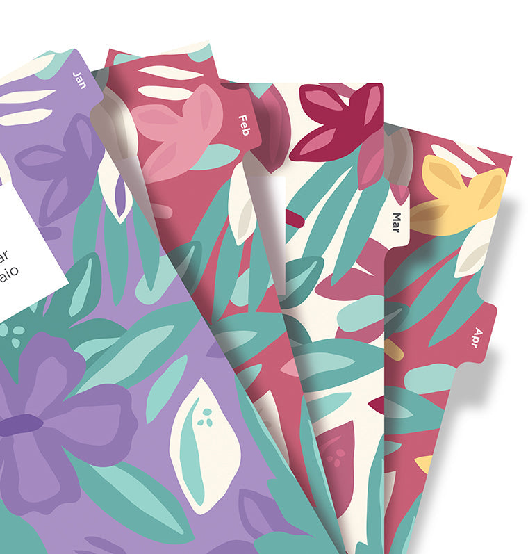 Floral Illustrated Diary Refill Refill Pack A5 2026 Multilanguage Filofax 26-6351