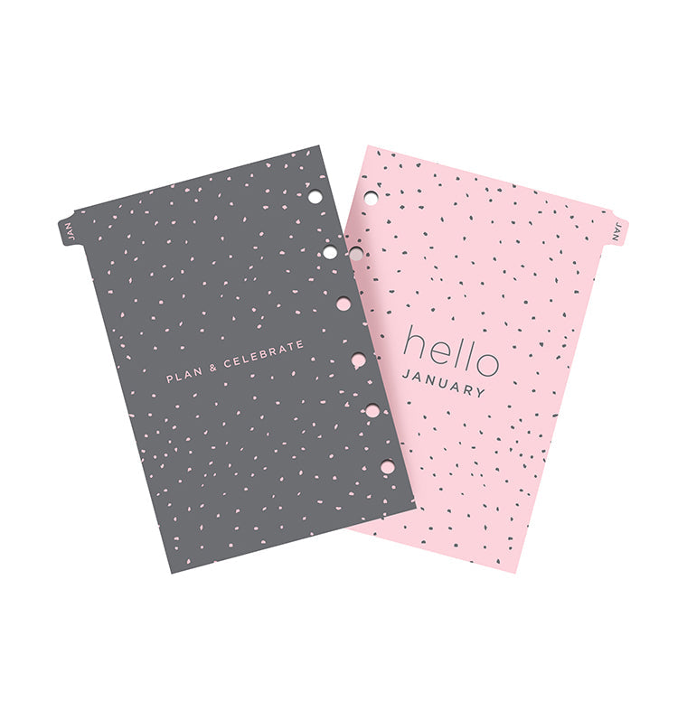 Confetti Week to View Diary Refill - Pocket 2026 Multilanguage Filofax 26-68291
