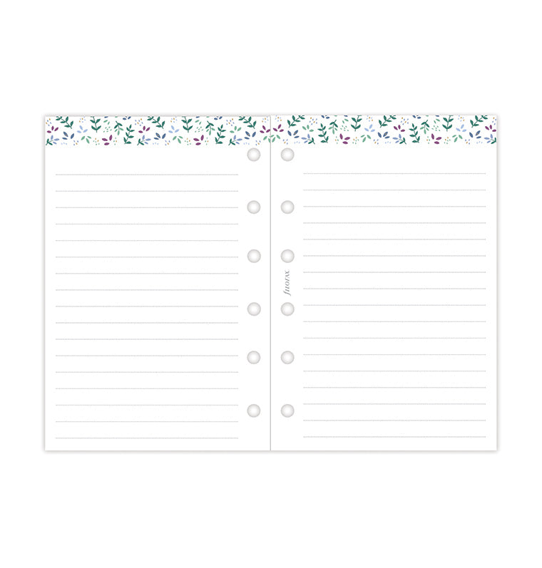 Garden Week On Two Pages Diary Refill - Pocket 2026 Multilanguage Filofax 26-68292