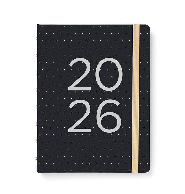 Filofax A5 Moonlight Organiser - black 5059145483112