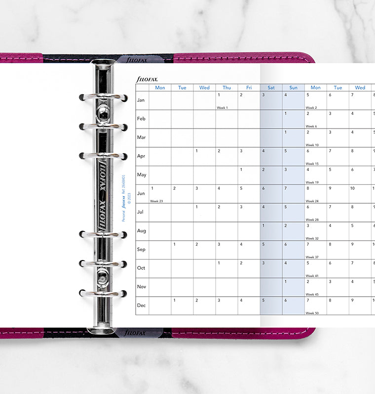 Horizontal Year Planner Personal 2026 - Filofax – Filofax US horizontal-year-planner-personal-2026-filofax-filofax-us