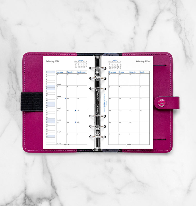 Month On Two Pages Diary Refill - Personal 2026 English Filofax 26-68410