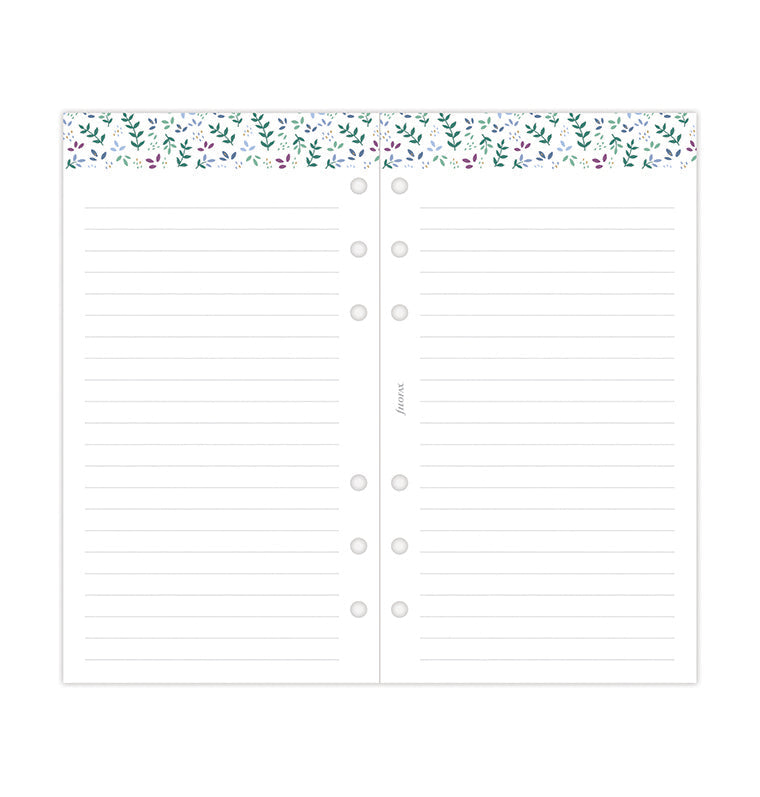 Garden Week On Two Pages Diary Refill - Personal 2026 Multilanguage Filofax 26-68492