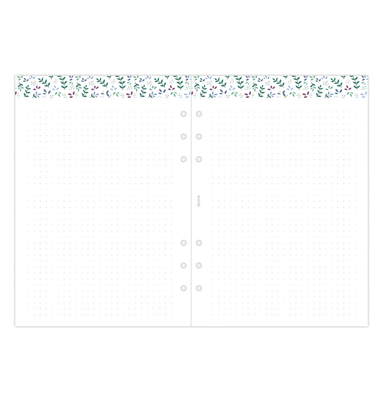 Garden Week On Two Pages Diary Refill - A5 2026 Multilanguage Filofax 26-68592