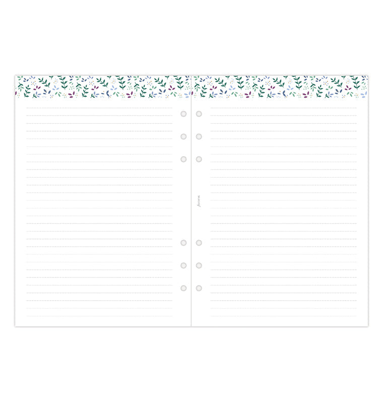 Garden Week On Two Pages Diary Refill - A5 2026 Multilanguage Filofax 26-68592