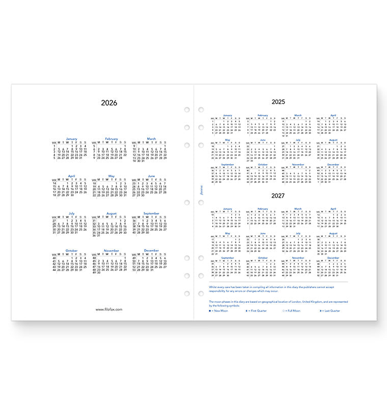 Filofax One Day On A Page Diary - Letter 2026 English 26-68641
