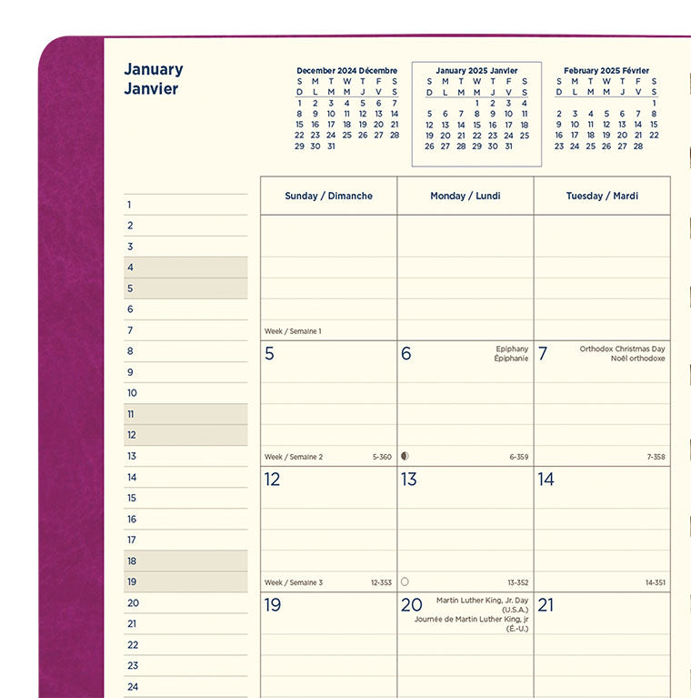 Filofax Monthly Planner - Letter 25-1811003