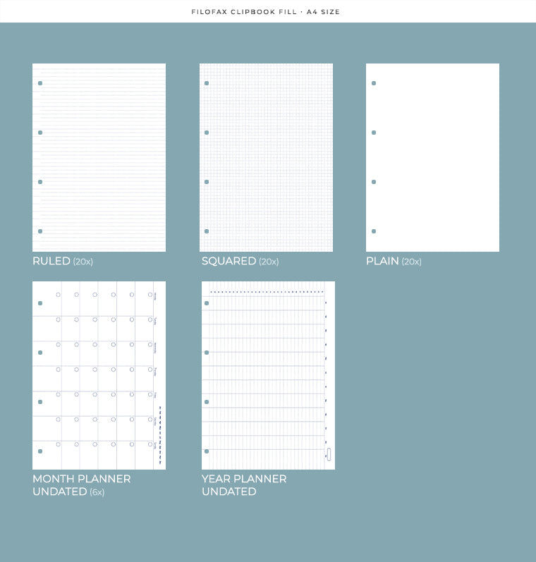 Clipbook Classic Pastels A4 Organizer