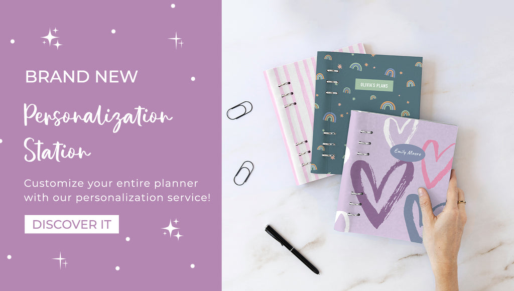 Brand New - Personalization Station - Customize your entire planner with our personalization service